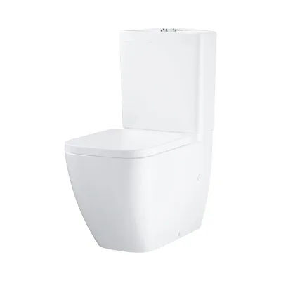 Унитаз-компакт с бачком и сиденьем микролифт GROHE Clova, альпин-белый 39909000