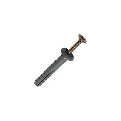 Дюбель-гвоздь ОПМ 227016-2 6x60 грибовидный буртик, ПНД, gelb zn, 1000 шт. П0000025435