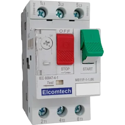 Мотор-автомат ELCOMTECH MS11F-1-1,6K (1-1,6А) УТ-00026444
