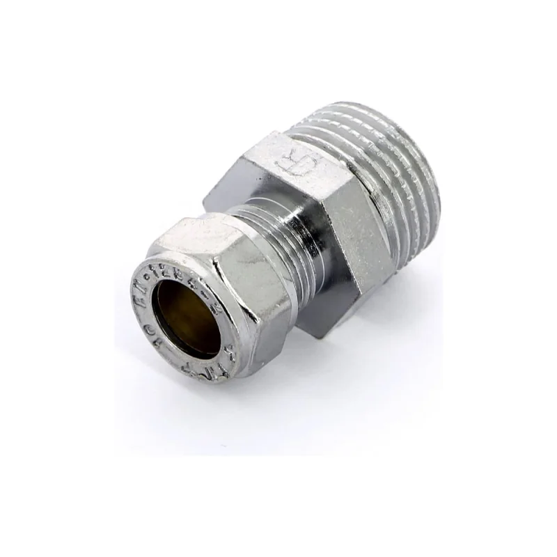 Муфта обжим Tiemme Н 10х1/2', хромированная 1130024