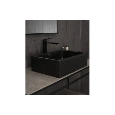 Раковина накладная Gid N9129bg черная графит 50x38x14.5 53381