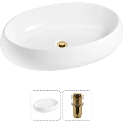 Комплект Wellsee 2 в 1 Lavinia Boho Bathroom Sink накладная раковина 60x40 см 20215097R