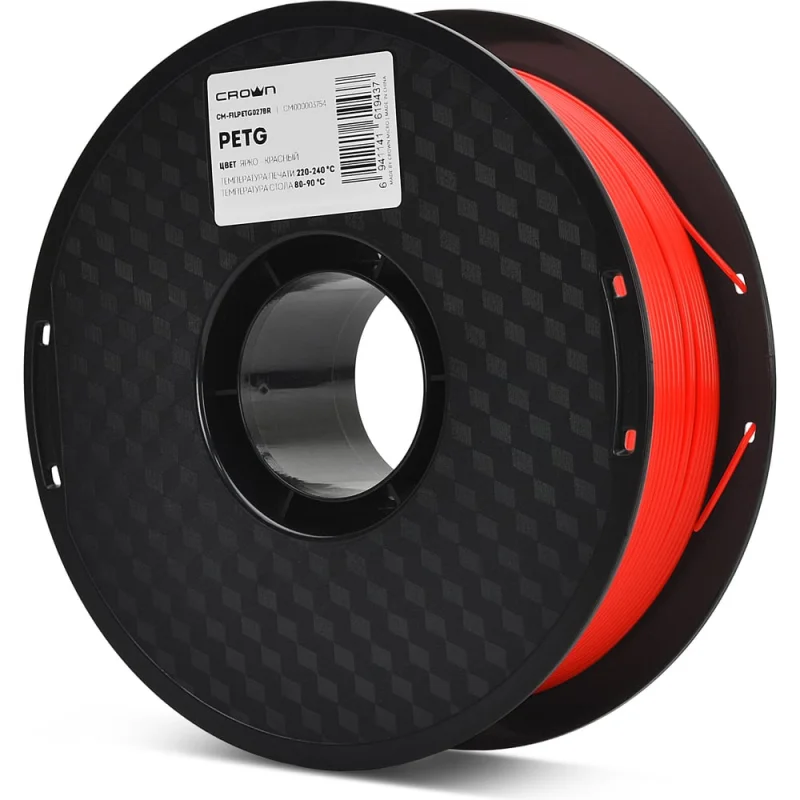 Π€ΠΈΠ»Π°ΠΌΠ΅Π½Ρ Crown CM-FILPETG027BR PETG 1.75 1ΠΊΠ³ ΡΡΠΊΠΎ ΠΊΡΠ°ΡΠ½ΡΠΉ CM000003754