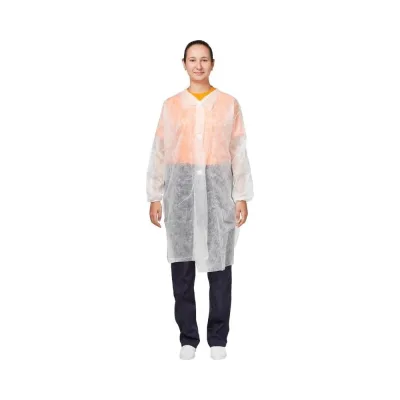 Халат на липучках ООО Комус 30 гр, 3XL, белый, 10 шт/упак 1477233