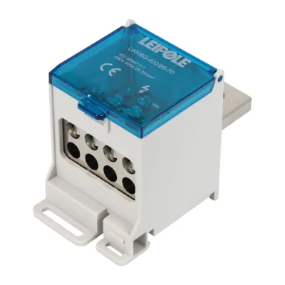 Распределительный блок (коробка) Leipole 400А, 690В, на DIN-рейку UKK6G-400/25-70/8x16 5012.051