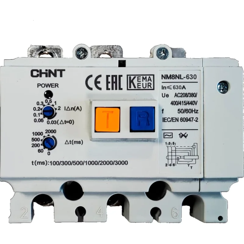 Дифференциальный модуль CHINT NM8NL-630 3P A RCD1 449993
