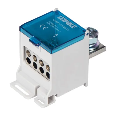 Распределительный блок (коробка) Leipole 400А, 690В, на DIN-рейку UKK6NB-400/25-70/8x16 5012.109
