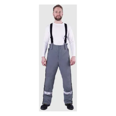 Брюки Iform ХАЙ-ТЕК SAFETY зимние, серый-черный (104-108, 194-200) Брю 217/104/194