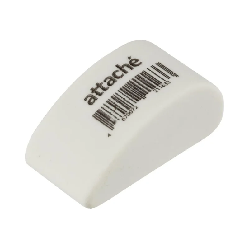 Ластик Attache каплевидный, термопластичный каучук, 37x20x12 мм, белый 1557377