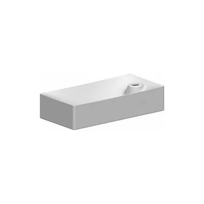 Раковина Scarabeo SOFT накладная или подвесная, без перелива, цвет White 1501