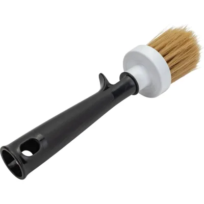 Круглая кисть DECOR 612-040 кр-40 d40 мм, светлая смешанная щетина, пластиковая ручка 11608245