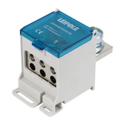 Распределительный блок (коробка) Leipole 600А, 690В, на DIN-рейку UKK6NB-600/35-95/6x16 5012.117