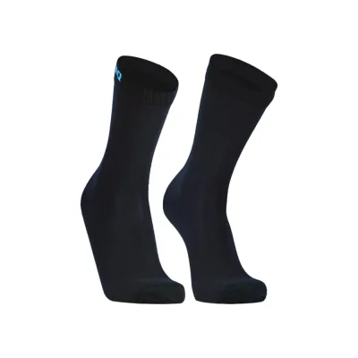Водонепроницаемые носки DexShell Ultra Thin Crew, р. S/36-38, черный/голубой DS683BLKS
