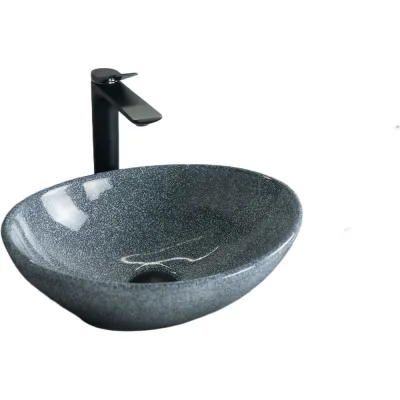 Раковина Gid Mnc331 накладная, под камень глянцевая, 41x34x15 54430