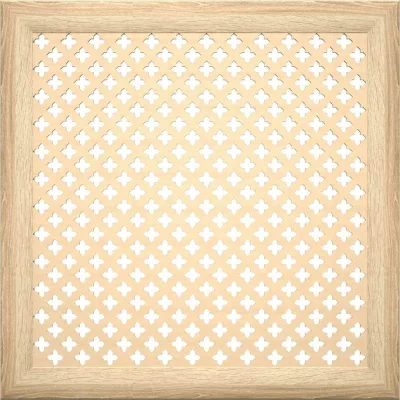 Экран на батарею отопления STELLA МДФ 60x60 см., Готико дуб сонома ЦБ-00002238
