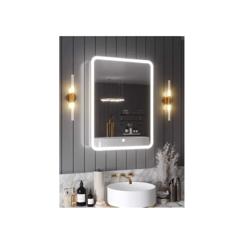 ΠΠ΅ΡΠΊΠ°Π»ΠΎ-ΡΠΊΠ°Ρ SANTREK HOME Ρ LED ΠΏΠΎΠ΄ΡΠ²Π΅ΡΠΊΠΎΠΉ ΠΏΡΠ°Π²ΠΎΠ΅ "Π₯ΠΠΠΠΠ" 500x800ΠΌΠΌ 319285
