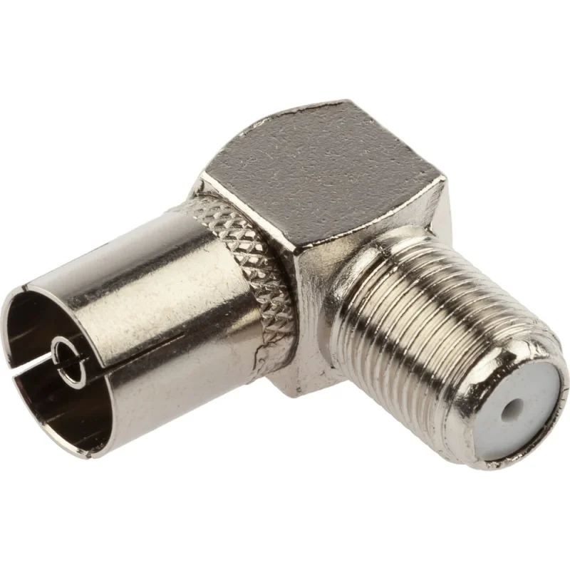 Угловой переходник ЭРА RS-A03-1 гнездо F - гнездо TV, simple Б0048295