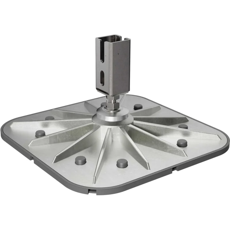 Кровельная опора с вертикальным кронштейном Fachmann solid foot 350x350 б/ц 04.015
