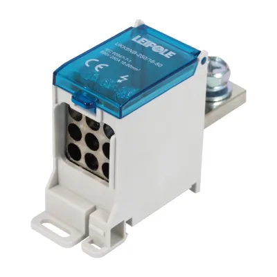 Распределительный блок (коробка) Leipole 250А, 690В, на DIN-рейку UKK6NB-250/16-50/9x16 5012.103