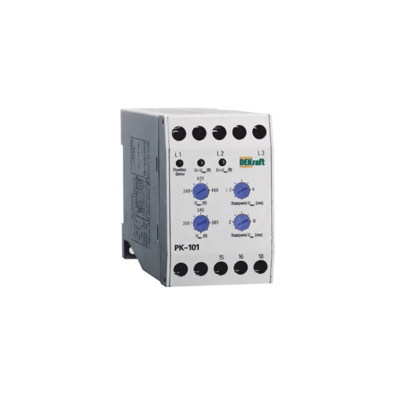 Реле контроля фаз DEKraft РК-101 23300DEK