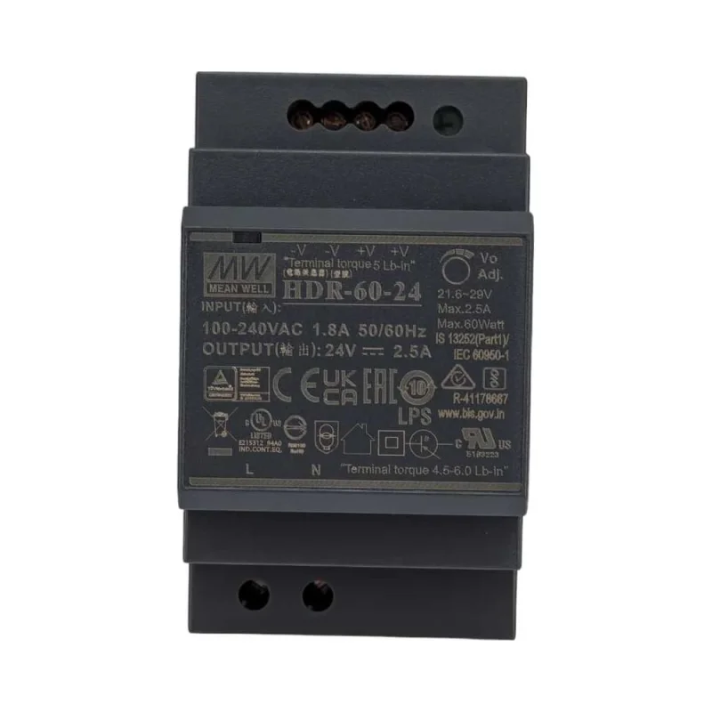 Блок питания GEKON адаптер 220/24 В, 3.83 А, 92 Вт HDR-100-24