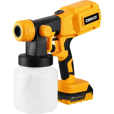 Краскопульт аккумуляторный DEKO SG20DK, 20В, 800 мл, 1x3.0Ач 083-1133