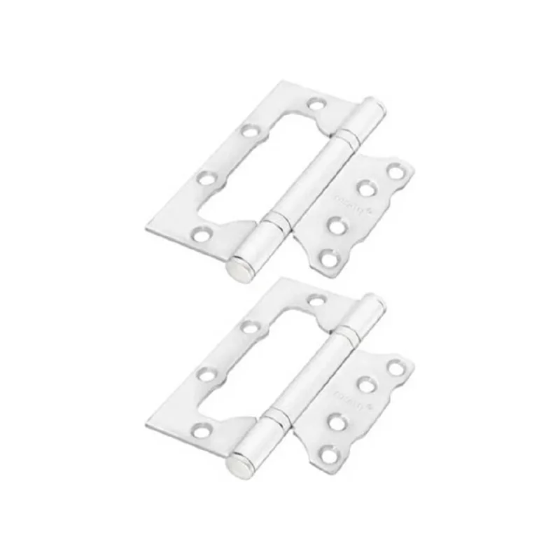 Комплект Rucetti RFH-100*75*2,5 W, петля стальная без врезки, цвет - белый, 2шт 9016048