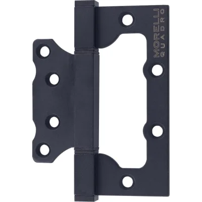 Петля MORELLI QUADRO-1 BL, без врезки на квадратной оси, цвет - черный 9016035