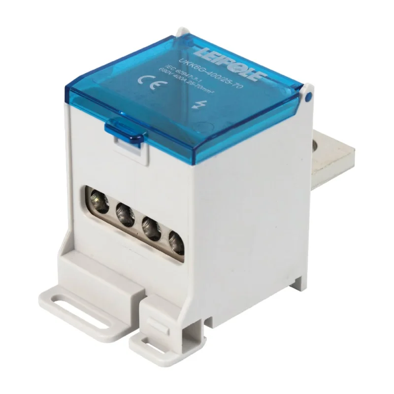 Распределительный блок (коробка) Leipole 400А, 690В, на DIN-рейку UKK6G-400/25-70/4x16 5012.049