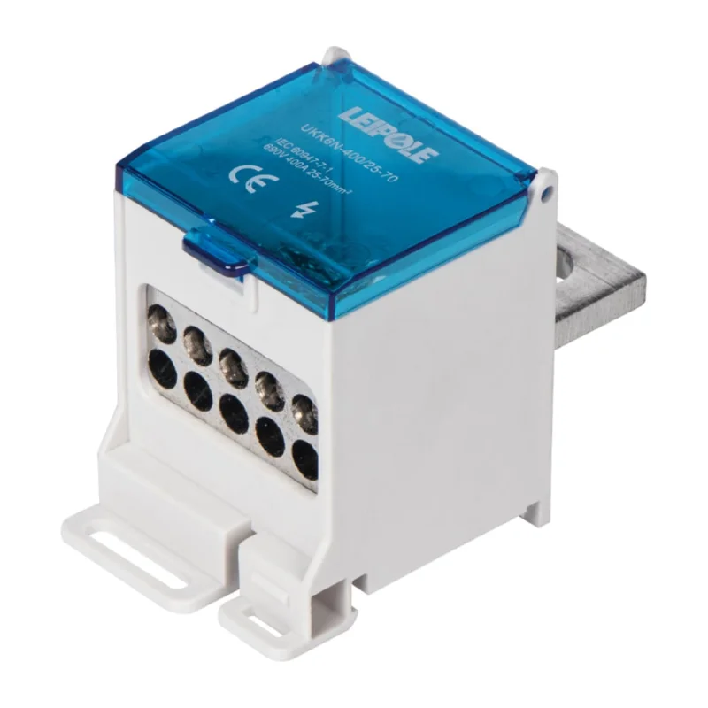 Распределительный блок (коробка) Leipole 400А, 690В, на DIN-рейку UKK6G-400/25-70/10x16 5012.052