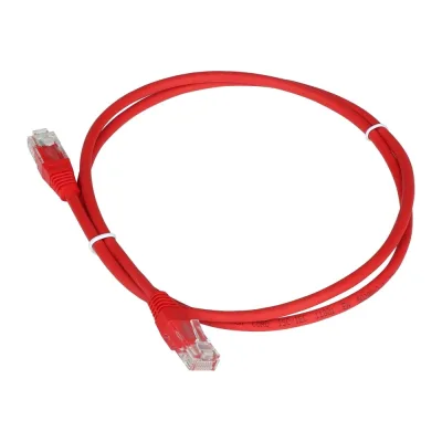 Патч-корд TWT RJ45-RJ45, 4 пары, UTP, категория 5е, 1.5 м, красный, 45-45-1.5-RD