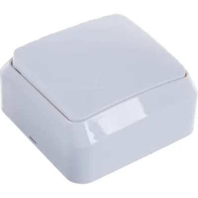 Выключатель Smartbuy 1-клавишный 10А белый Юпитер SBE-03w-10-SW1-0