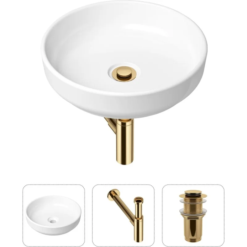 Накладная раковина для ванной Lavinia Boho Bathroom Sink Slim в комплекте 3 в 1 21520201