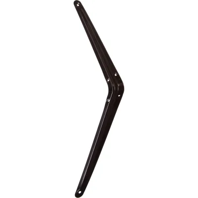 Угловой кронштейн с ребром СИБРТЕХ 250x300 мм, коричневый 94027