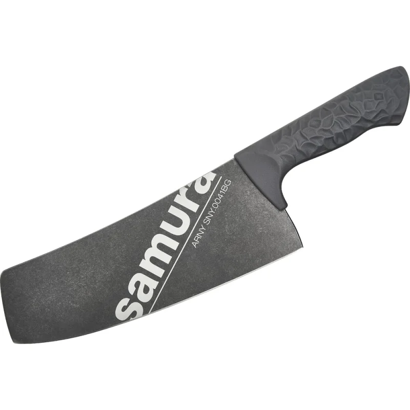 Кухонный топорик Samura Модерн " ARNY" 208 мм, ТЭП серый, AUS-8 с галт. SNY-0041BG/ SNY-0041BG/K