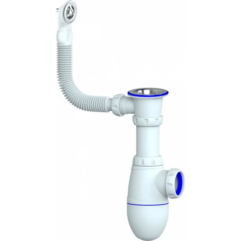 Сифон Unicorn B421 1 1/2х40 с круглым переливом 534491