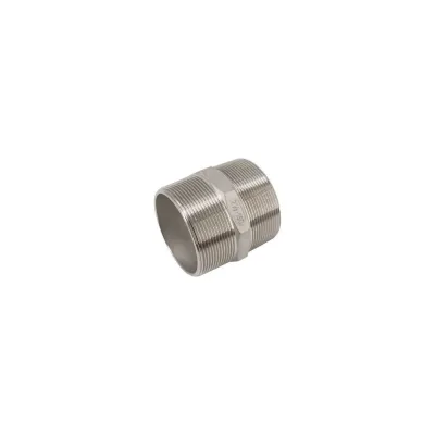 Ниппель резьбовой NEWKEY нержавеющая сталь AISI316 DN65 (2_1/2), (CF8M), PN16 NK-NM65/6
