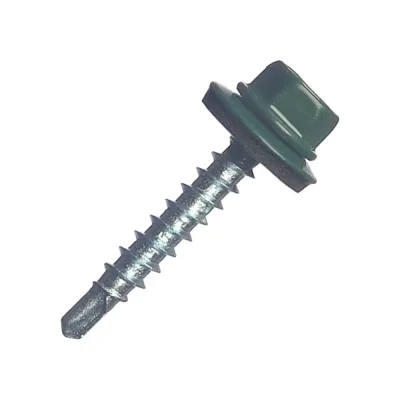 Кровельный саморез МЕТАЛЛСЕРВИС 4.8x29, RAL 6005, 200 шт. 1220549