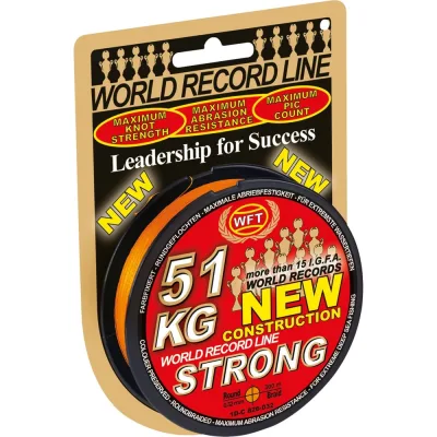 Плетеная леска WFT KG STRONG Orange 300/032 1D-C-826-032