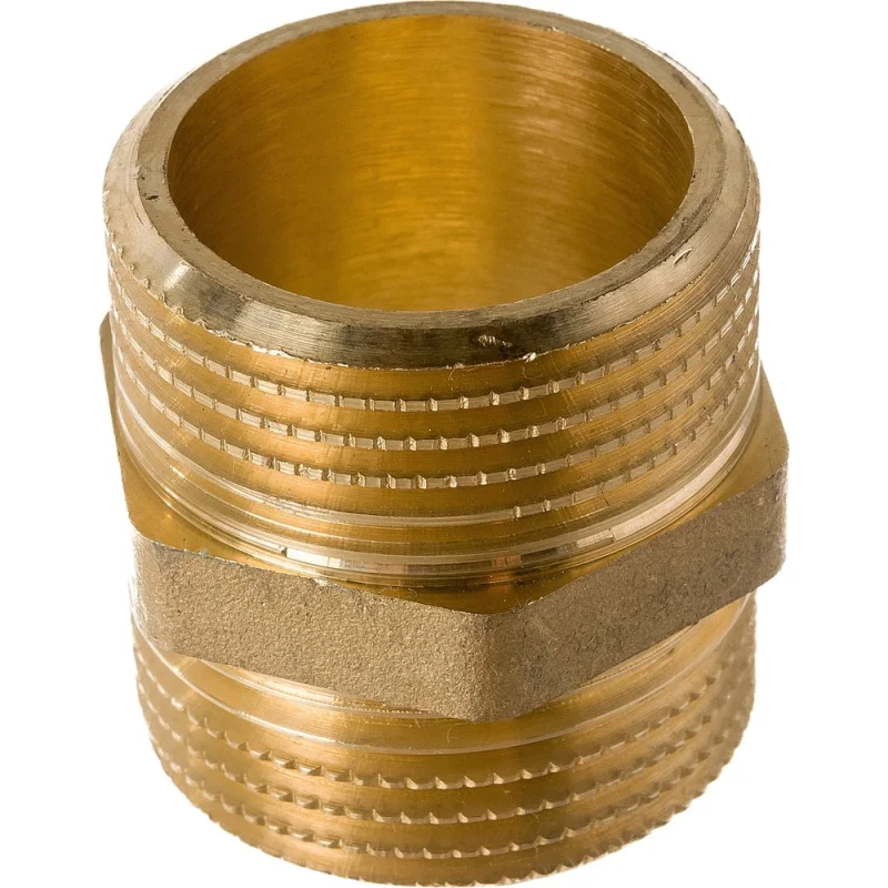 Ниппель прямой LD PRIDE DN25 (1") НР/НР латунь с биркой LD.65.511.25