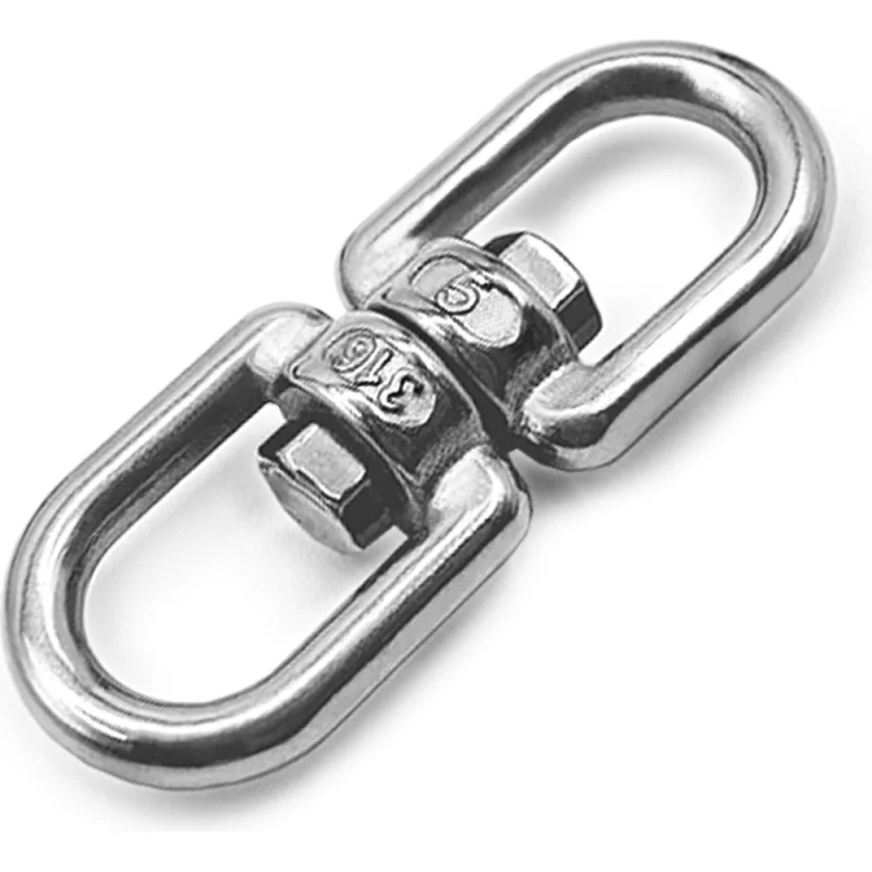 Вертлюг KREPFIELD нержавеющий, 5 мм петля-петля ART 8254 А4 4 шт. 8254А4ВЕРТЛЮГ5ММ-4