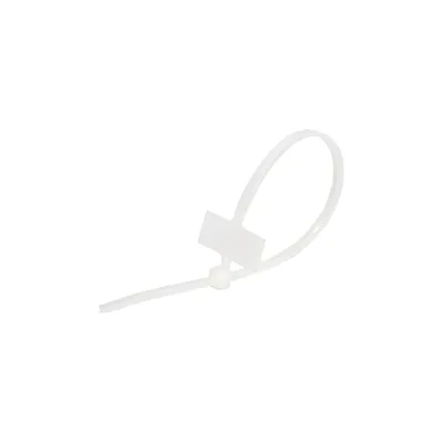 Хомут под маркер Netlink nylon 2,5x200 мм, белый, 100 шт. УТ000003108