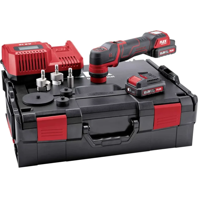 Умная аккумуляторная полировальная машина FLEX PXE 80 10.8-EC/2.5 Set 418102
