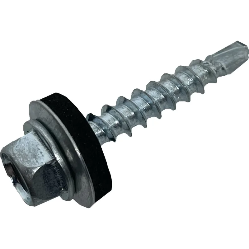 Кровельный саморез Steelfix 4,8x29, оцинкованный с EPDM-прокладкой, 100 шт, СК4829100