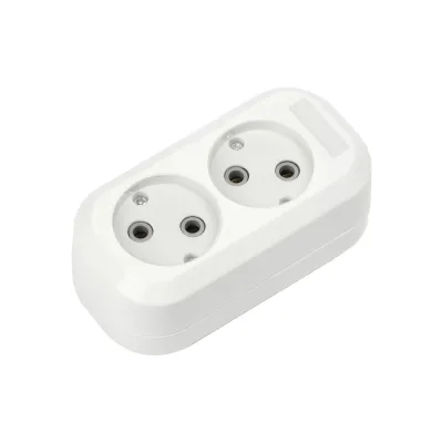 Колодка Smartbuy 2 гнезда 10А/2,2кВт без заземления SBE-10-2-00-N