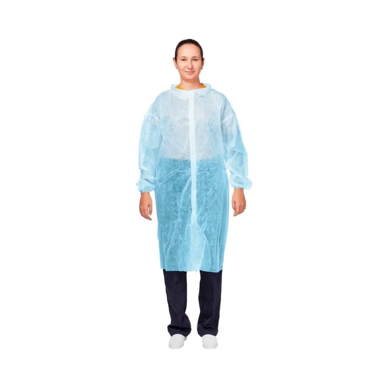 Халат на кнопках ООО Комус 30 гр, 4XL, голубой, 10 шт 1477240