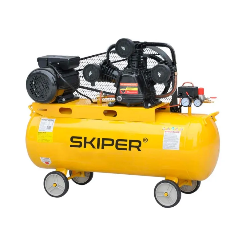 Воздушный компрессор SKIPER IBL3100A до 600 л/мин, 8 атм, 100 л, 230 В, 3 кВт 00-00011087