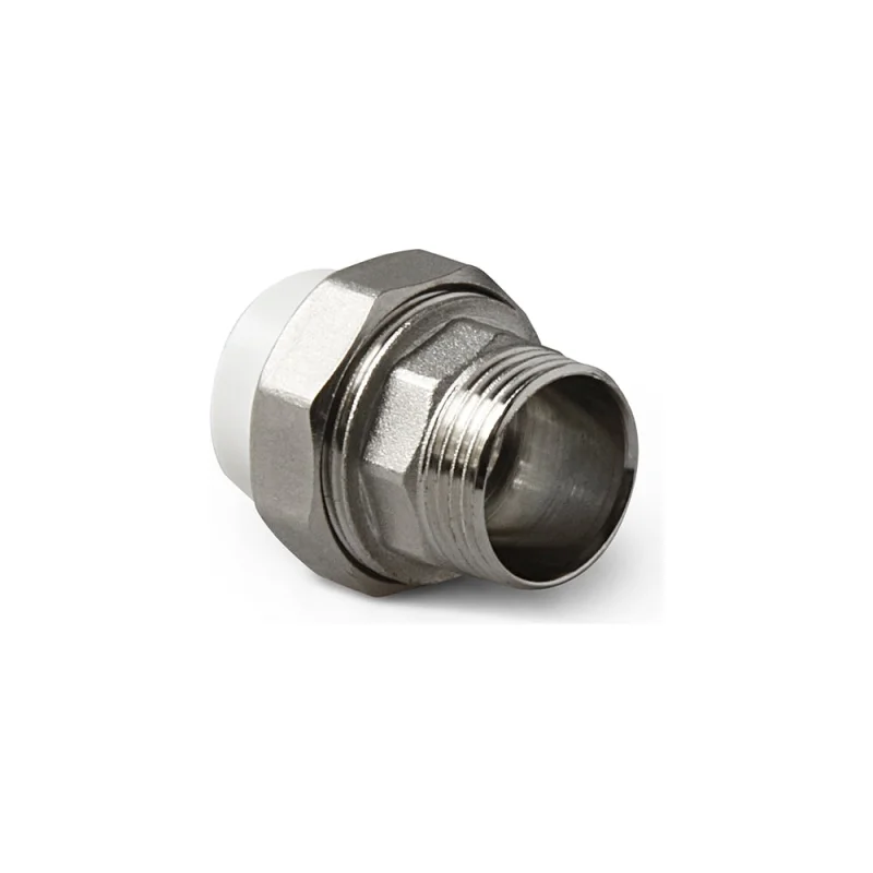 Комбинированная разъемная муфта (американка) PRO AQUA PP-R НР белая d-20 мм 1/2", 25 шт. PA21508