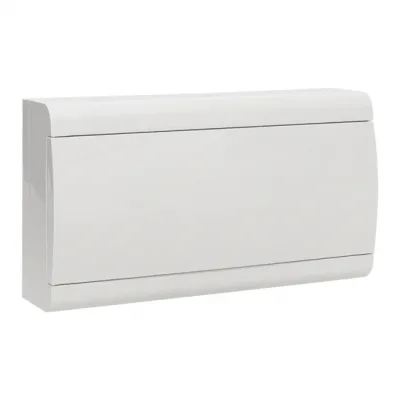 Щит распределительный навесной EKF SlimBox PROxima ЩРН-П-18 пластиковый IP41 197х369х95 мм 18 модулей белая дверь (sb-n-18w)