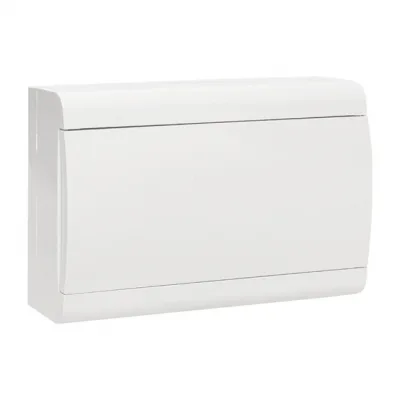 Щит распределительный навесной EKF SlimBox PROxima ЩРН-П-15 пластиковый IP41 197х316х95 мм 15 модулей белая дверь (sb-n-15w)
